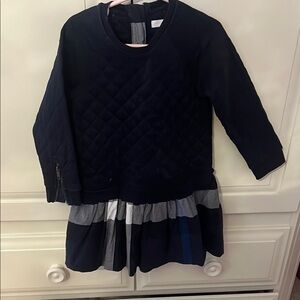 Burberry Blue Casual 3/4 Sleeve Dress